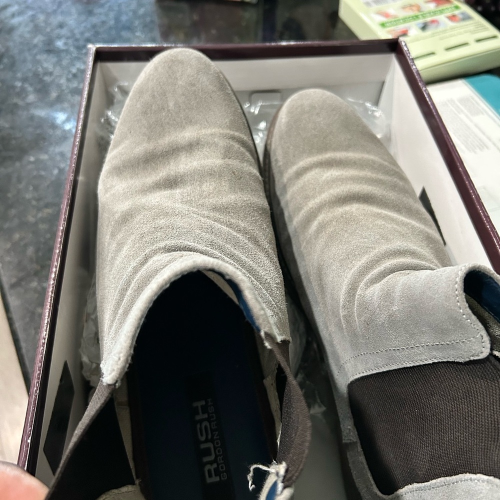 Men's Gray Suede Shoes